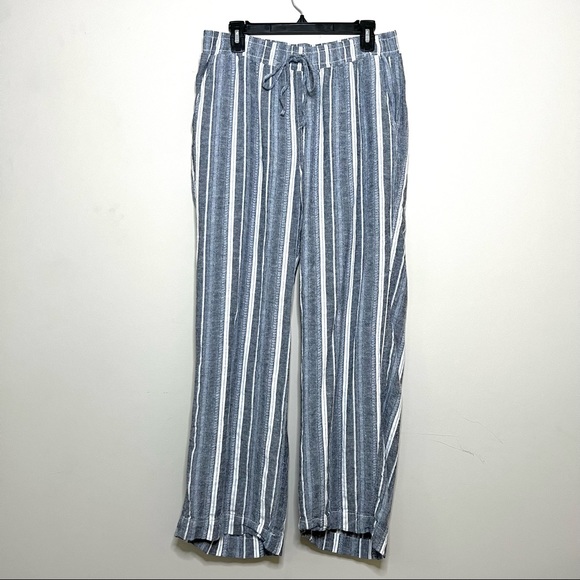 Briggs Linen Blend Striped Pants - Picture 2 of 6